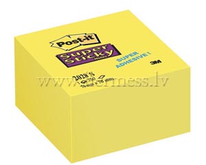 Lmlapias Post-It Super Sticky, 76*76mm, 350l, dzeltenas